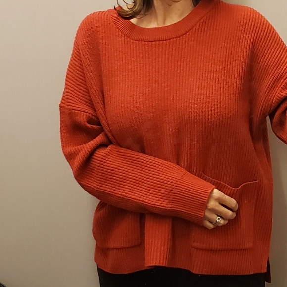 Madewell NWT Patch Pocket Oversized Sweater - Picture 4 of 8